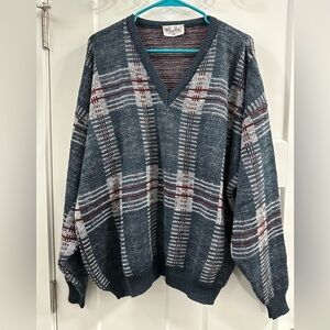 1980s Vintage Wool Blend Sweater Mens Large